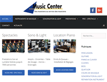 Tablet Screenshot of musiccenter.fr